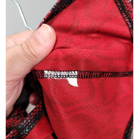 Windsor Red & Black Snake Print Mini Party Skirt with Slit Size S - Picture 6 of 8